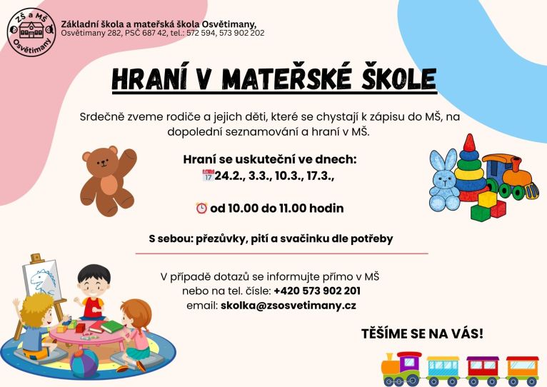 Hraní v MŠ