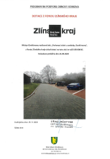 Dotace - Parkovací stání u zastávky - realizace